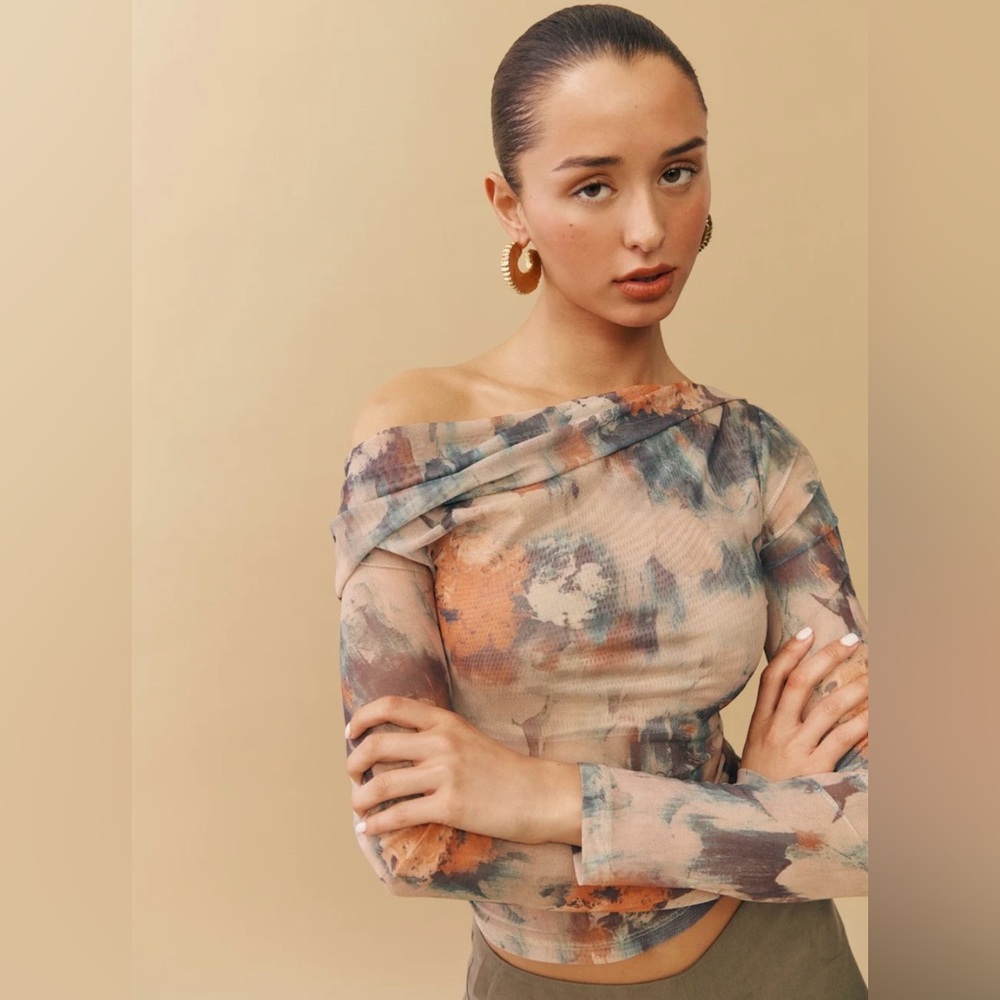 Reformation Elio Knit Top Multi - Size XS - Picture 6 of 6